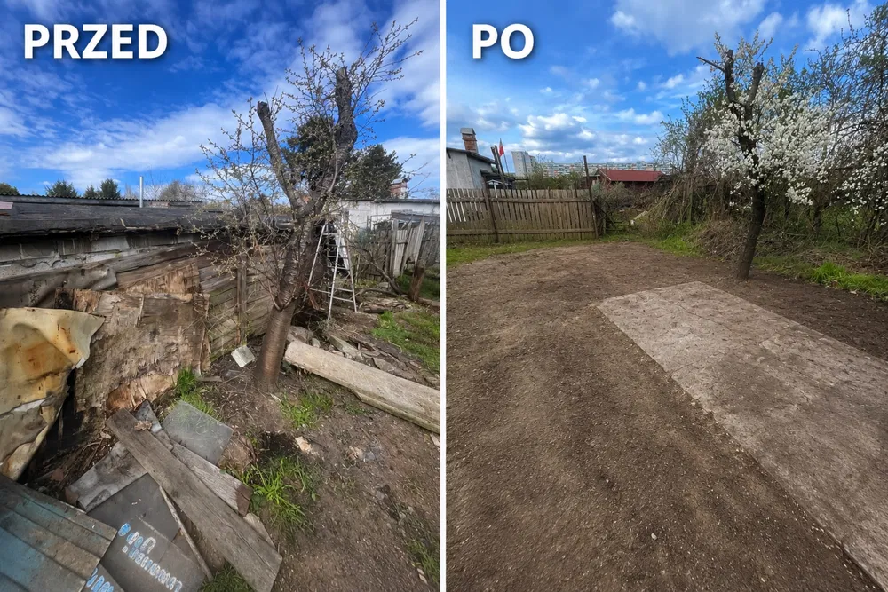 Realizacja OgarnijTo — efekt przed i po