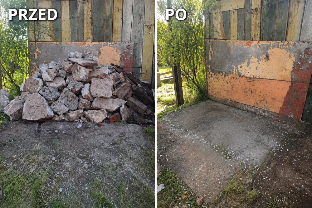 Realizacja OgarnijTo — efekt przed i po